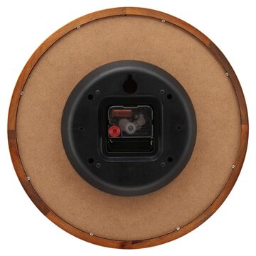Titan Wooden Wall Clock White Dial and Silent Sweep - 30 cm x 30 cm (Medium)