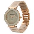 Anne Klein Quartz Analog Off White Dial Ceramic Strap Watch for Women - image number 2