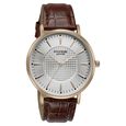 Sonata Poze Quartz Analog Silver Dial Tan Leather Strap Watch For Men - image number 2