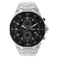 Titan Quartz Chronograph Black Dial Stainless Steel Strap Watch for Men - image number 0