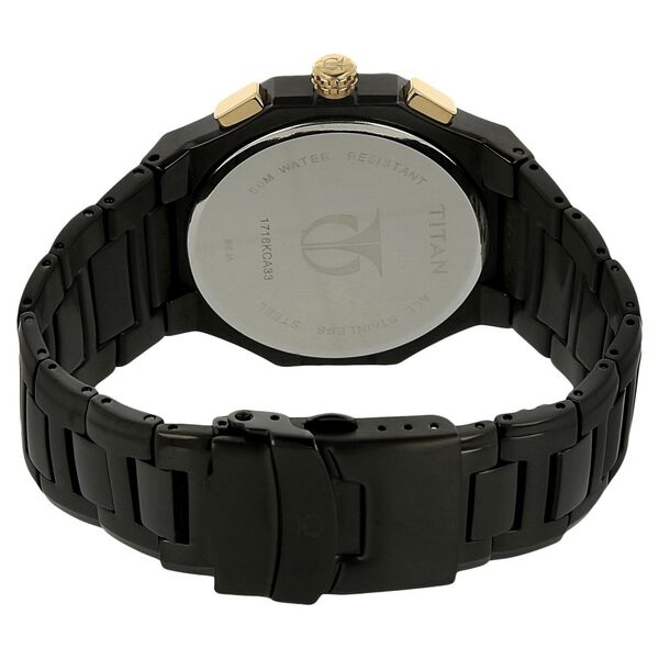 Titan Regalia Rome Black Dial Chronograph Stainless Steel Strap watch for Men - image number 3