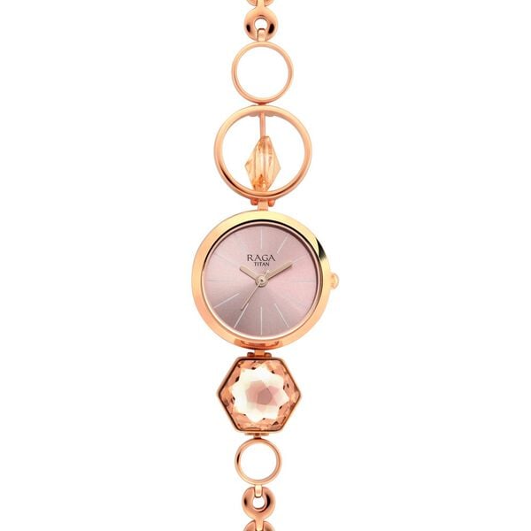 Raga Women's Grace Watch: Mother of Pearl Dial & Ornate Bracelet - image number 3