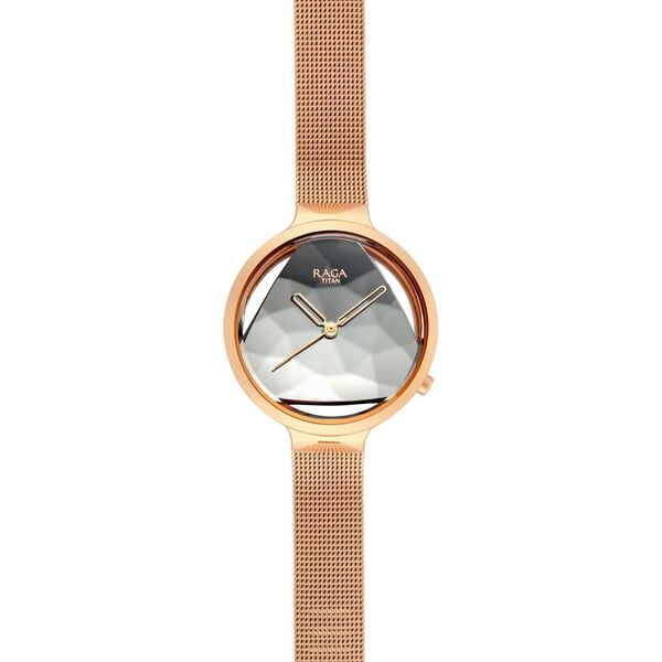 Titan Raga Moments of Joy Silver Dial Analog Metal Strap watch for WoMen - image number 2