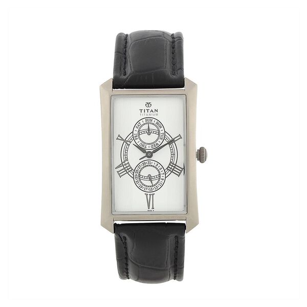 Titan Quartz Analog White Dial Watch for Men - image number 0