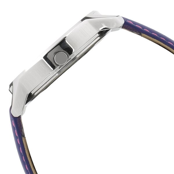 Fastrack Loopholes Quartz Analog Purple Dial Leather Strap Watch for Girls - image number 2