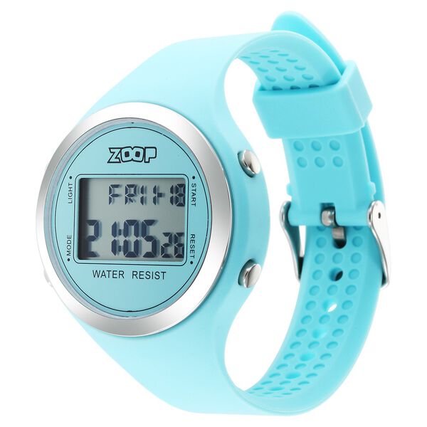 Zoop Digital Dial Blue Silicone Strap Watch For Kids - image number 2