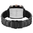Octane Velocity Sporty Black Dial Tonneau Black And Rose Gold Steel Watch For Men - image number 6