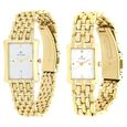 Titan Quartz Analog with Date Silver Dial Stainless Steel Strap Watch for Couple - image number 1