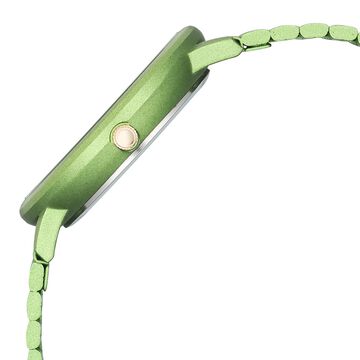 Fastrack Vyb Bliss Quartz Analog Green Dial Metal Strap Watch For Girls