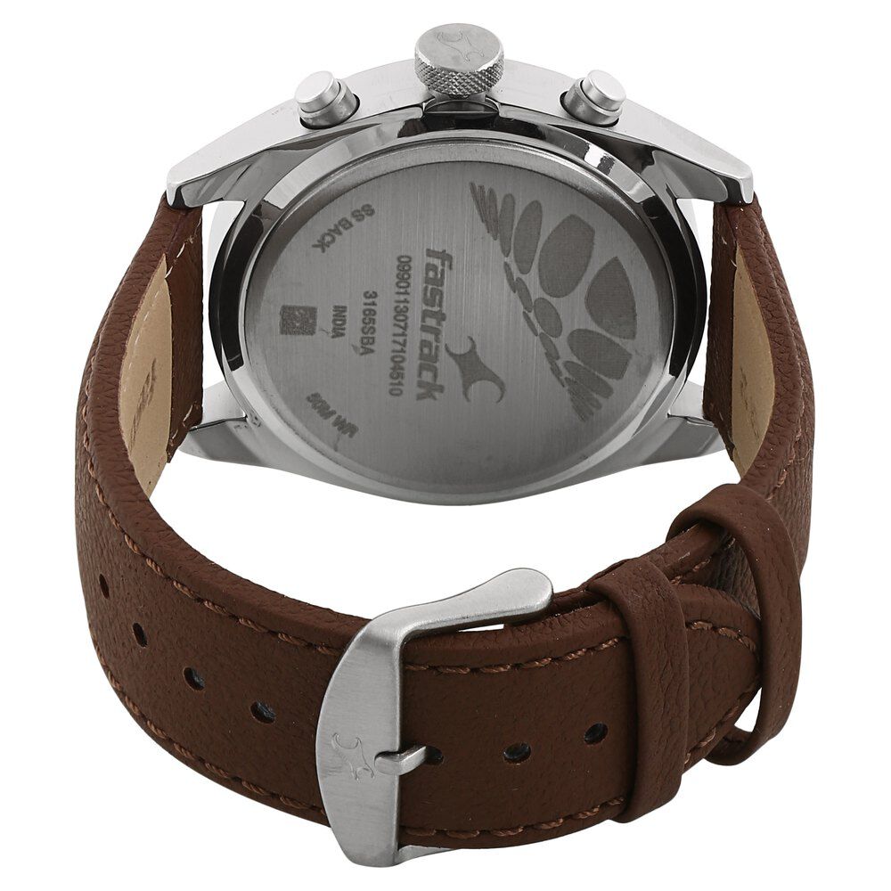 Fastrack watch leather belt price shop