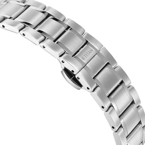 Titan Edge Murals Quartz Analog Blue Dial Stainless Steel Strap Watch For Men - image number 4