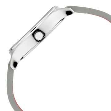 Fastrack I Love Me Quartz Analog Silver Dial Leather Strap Watch for Girls