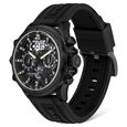 Police Quartz Chronograph Black Dial Silicone Strap Watch for Men - image number 1
