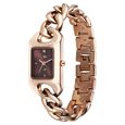 Vyb Prodigy By Fastrack Quartz Analog Maroon Dial Rose Gold Metal Strap Watch For Girls - image number 2