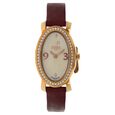 Xylys Swiss Analog Black Leather Strap and Black Dial Watch For Women