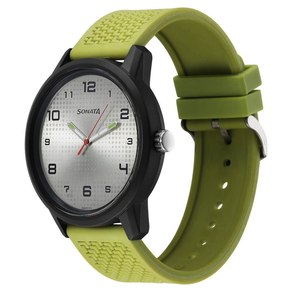 Buy Online Sonata Volt Quartz Analog Multicoloured Dial Polyurethane Strap Watch for Men 77085pp17w Titan