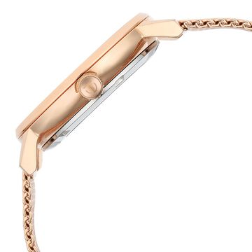 Titan Mechanical Slimline Blue Dial Rose Golden Mesh Strap watch for Men