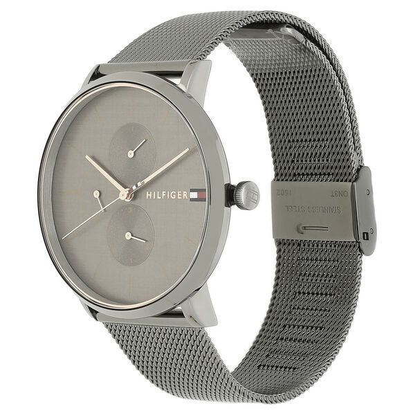 Buy Online Tommy Hilfiger Quartz Multifunction Grey Dial Stainless ...