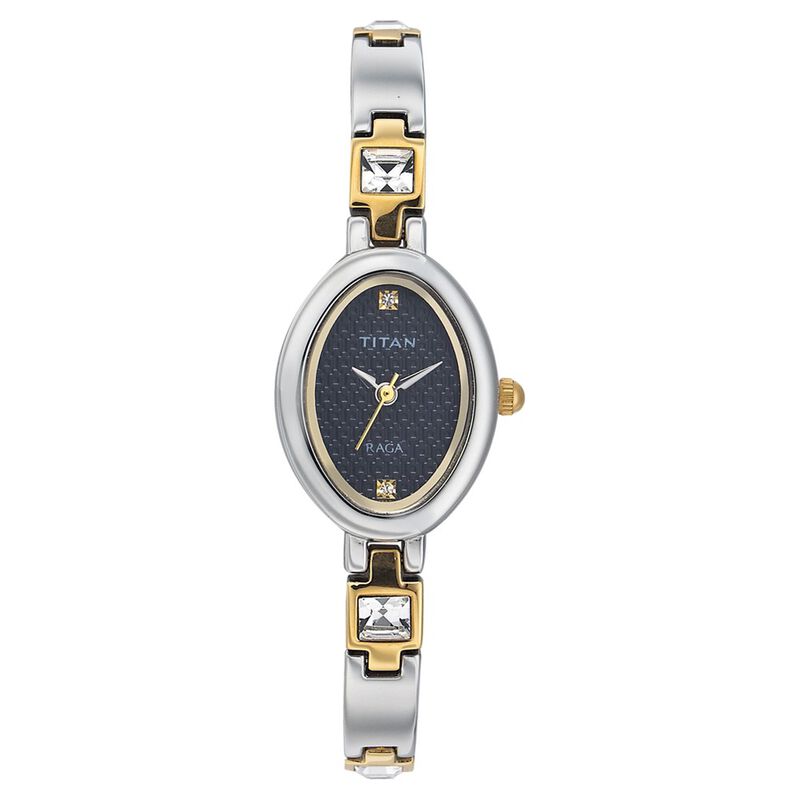 Titan Quartz Analog with Date Black Dial Watch for Women