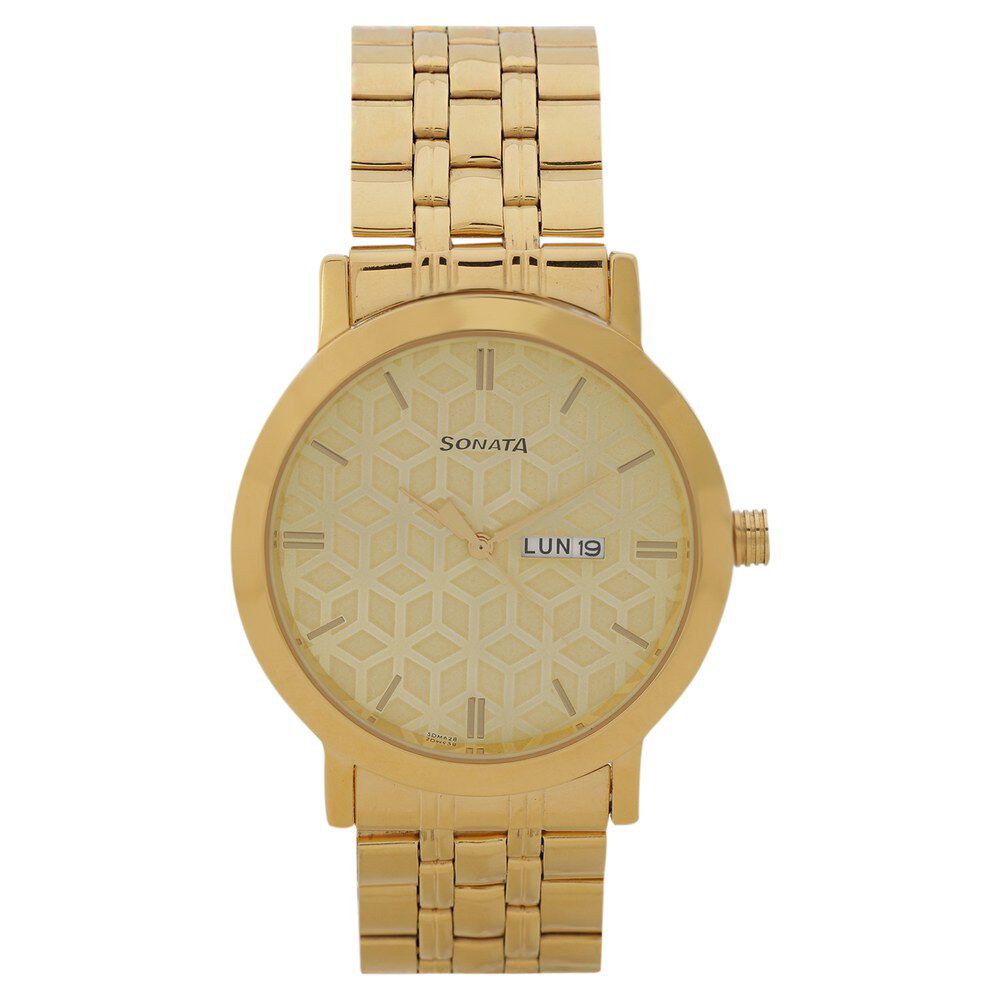 Sonata gold watch sale