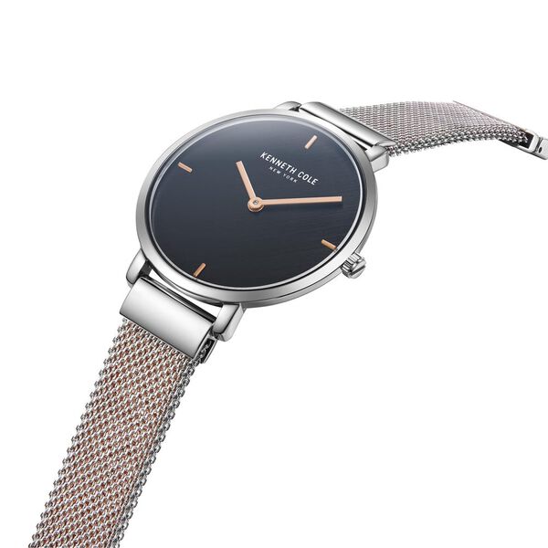 Kenneth Cole Quartz Analog Black Dial Stainless Steel Strap Watch for Women - image number 3