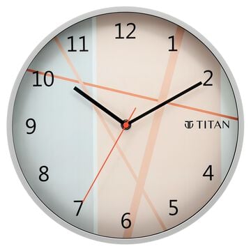 Titan Trendy & Modern looking Multi-coloured Dial Wall Clock Inspired from Cherry Blossom - 30.5 cm x 30.5 cm (Medium)
