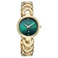 Vyb Successor By Fastrack Quartz Analog Green Dial Golden Metal Strap Watch For Girls - image number 1