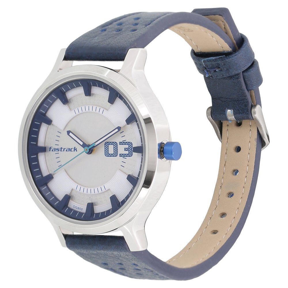 Buy Online Fastrack Loopholes Quartz Analog White Dial Leather Strap Watch for Girls nn6166sl01 Titan