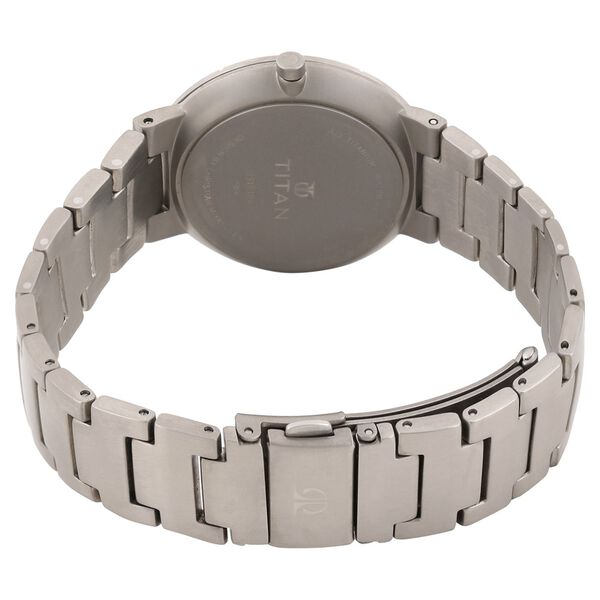 Titan Quartz Analog Grey Dial Titanium Strap Watch for Women - image number 3