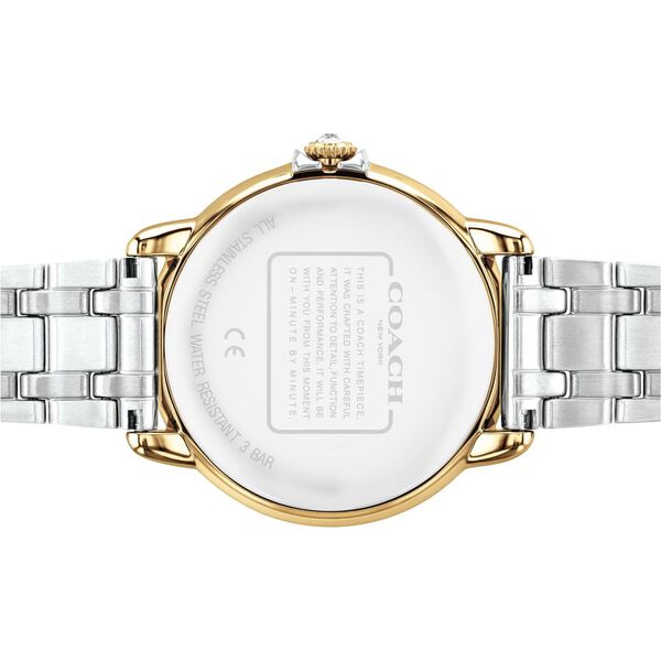 Coach Quartz Analog Silver Dial Stainless Steel Strap Watch for Women - image number 2