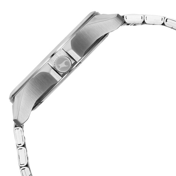 Buy Online Fastrack Groove Quartz Analog with Date Green Dial Silver ...