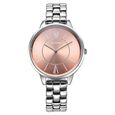 Titan Neo Quartz Analog Rose Gold Dial Silver Metal Strap Watch For Women - image number 0