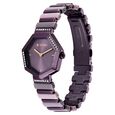 Glitz Purple Dial Metal & Plastic Strap Watch for Women - image number 2
