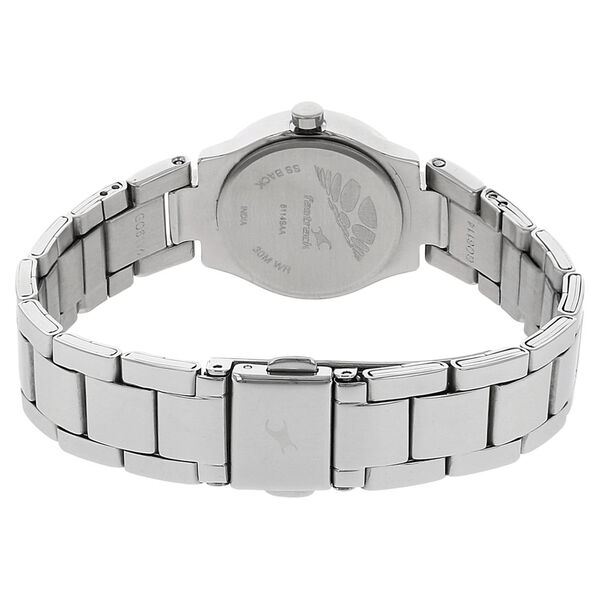 Fastrack Quartz Analog Black Dial Metal Strap Watch for Girls - image number 3