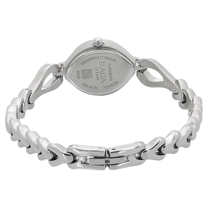 Titan Quartz Analog Silver Dial Metal Strap Watch for Women - image number 3