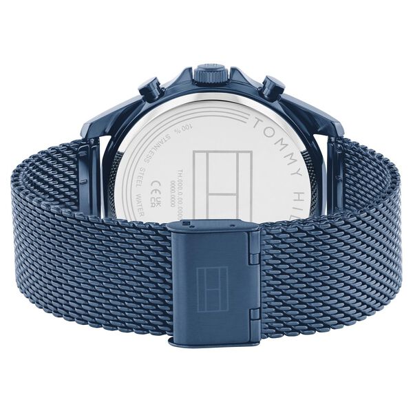 Tommy Hilfiger Multifunction Blue Dial Blue Color Stainless Steel Strap Watch For Men - image number 2