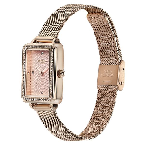 Sonata Poze Quartz Analog Pink Dial Mesh Strap Watch for Women - image number 3