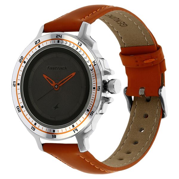 Fastrack Quartz Analog Grey Dial Leather Strap Watch for Girls - image number 1