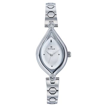 Titan Analog Silver Dial Metal Strap watch for Women