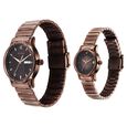 Titan Bandhan Quartz Analog with Date Brown Dial Stainless Steel Strap Watch for Couple - image number 2