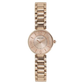 Anne Klein Quartz Analog Rose Gold Dial Metal Strap Watch for Women