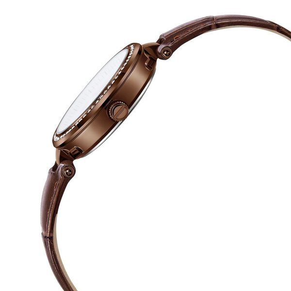Kenneth Cole Quartz Multifunction Mother of Pearl Dial Leather Strap Watch for Women - image number 1