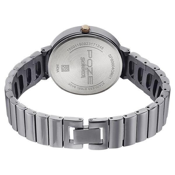 Poze by Sonata Quartz Analog Grey Dial Metal Strap Watch for Women - image number 4