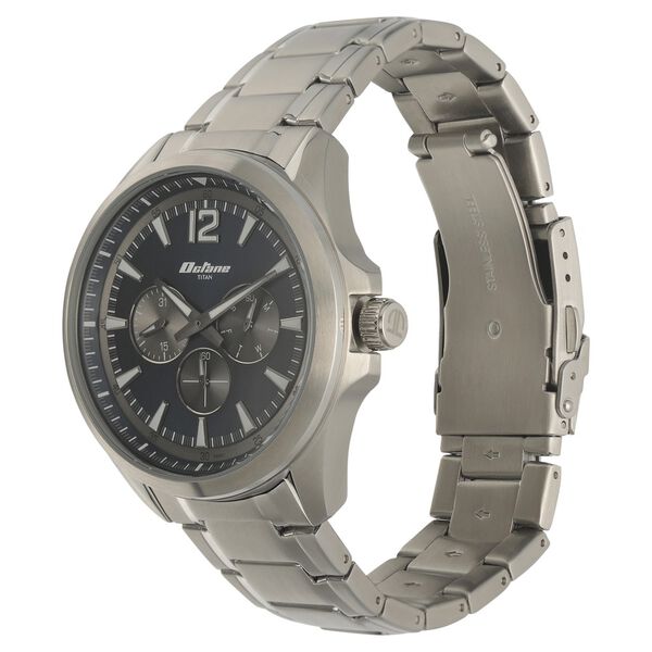 Titan Quartz Multifunction Blue Dial Stainless Steel Strap Watch for Men - image number 2