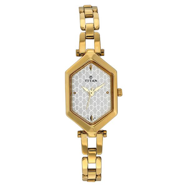 Titan Quartz Analog Silver Dial Watch for Women - image number 0