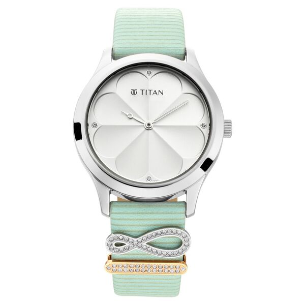 Titan Charming Love White Dial Analog Leather Strap watch for Women - image number 1