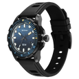 Titan Zero Hour Diver's 100m Analog with Blue Dial Black FKM Strap Watch for Men - image number 2