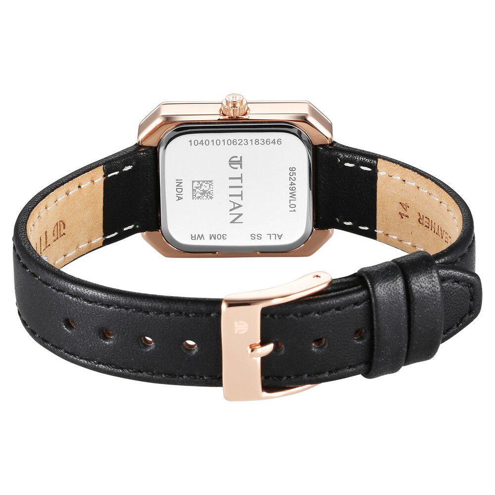Titan watches for ladies with leather strap on sale