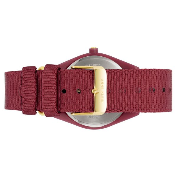 Anne Klein Quartz Analog Maroon Dial Plastic Strap Watch for Women - image number 2