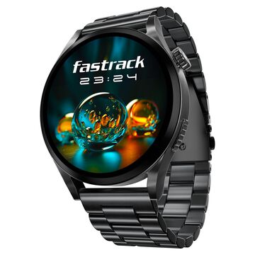 Fastrack Radiant FX4 Premium Metal Smartwatch with 3.8 cm EdgeX AMOLED Display, Functional Crown